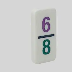 Mexican Domino Train Double Twelve Set Melamine Dots Numbers