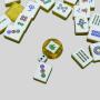 160 Tiles Mahjong Set Acrylic Gold Dice Box