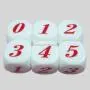 20mm Custom Acrylic Dice - 6 Sides, White, Rounded Corners 20mm Custom Acrylic Dice - 6 Sides, White, Rounded Corners