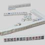 Deluxe Artistic Mahjong Set - Custom Logo, Melamine, Travel Case