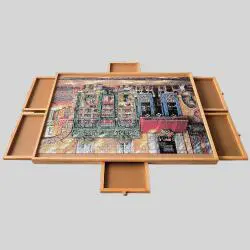 Wooden Puzzle Table, Foldable, Angel Theme, OEM ODM