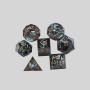 Handcrafted Resin D&D Dice Set - Galaxy Dark Inclusion Dice