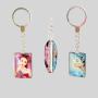 Custom Glass Crystal Keychain - Logo & Shape Design