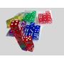 16mm Color Square Dice - Math Game Badges