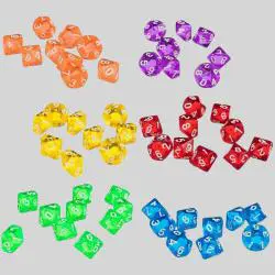 Custom D&D Polyhedral Dice Board Game Set