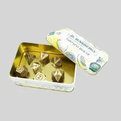 Customizable D&D Dice Set - 7pcs Metal Bulk, Personalized Logo