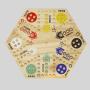 Wahoo Marble Game - 2 Side Painted, Family Strategy Game