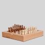 Wooden 5 in 1 Chess Board - Portable Travel Game Set