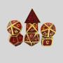 D&D Metal Dice Set - 7 Dice, Pathfinder Roleplaying Game