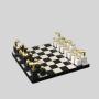 Luxury Gold Chess Set - Wooden Decorative Chessboard Game