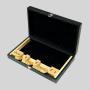Melamine Rummy Mahjong Set - Wooden Rack, Leather Box
