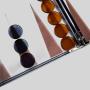 Luxury Folding Acrylic Backgammon Set - Travel Game