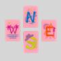 American Mahjong Set - Acrylic Tiles, 166 Tiles