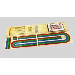 Wooden Cribbage Pegs & Board Set - HOOLEESH