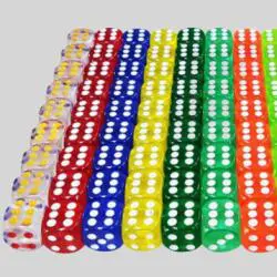 16mm Resin Dice Set - Custom Acrylic D6 Dice
