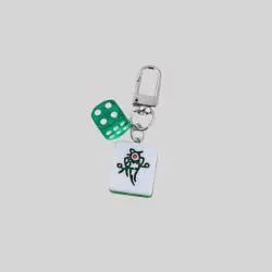 Mahjong Pendant Keychain DIY Handmade Bag Decoration