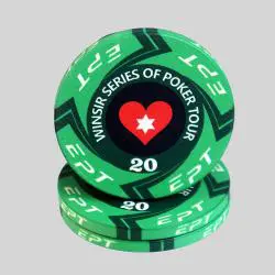 39mm Ceramic Poker Chips - Custom Logo Game Markers
