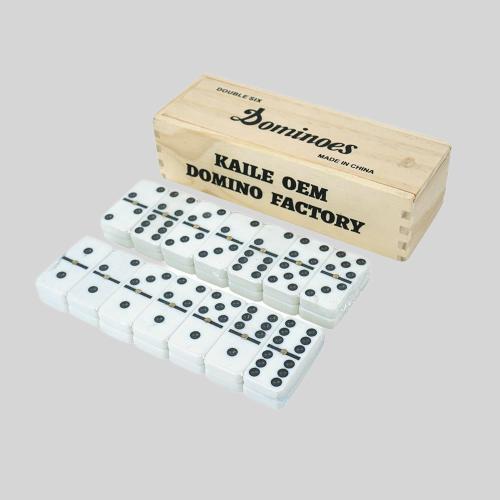 Double 6 Domino Set - Wholesale, Custom Logo, Wooden Box