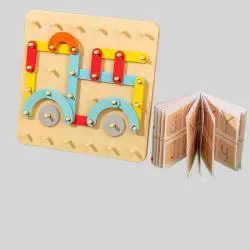 Wooden Jigsaw Puzzle Toy Kids Montessori Educational Game