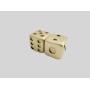 Copper Dice Ornament - Chinese Mahjong Tile Art (ECC-0233)