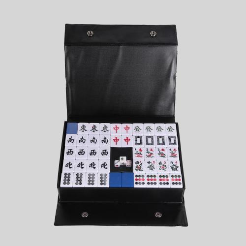 High Quality Taiwan Mahjong Tile Set - 30/16 Pay Leather Box