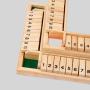 4 Player Wooden Shut the Box Dice Game - Kids Educational Toy Gift