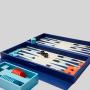 Customized Foldable Leather Chess Checkers Backgammon Set