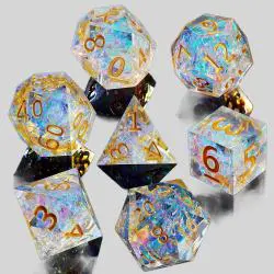 Resin Dice Set - DND Polyhedral RPG Dice