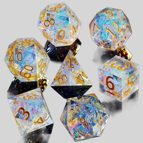 Resin Dice Set - DND Polyhedral RPG Dice