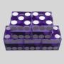 Acrylic D&D Dice Set - 5 Pieces Transparent Dice (Blue, Red, Yellow, Purple, Green)