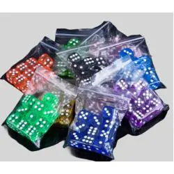 16mm Resin Dice Set - Custom Acrylic D6 Dice