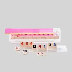 Travel Mahjong Rummy Set - Wood & Acrylic Game