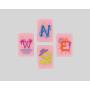 Premium Custom Pink American Mahjong Tiles - Acrylic Game Set