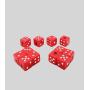 Customized Dice Set - Gold Black Polyhedral D6 Resin Dice