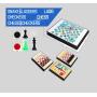Kids Educational Chess Board Game - 5 in 1 Non-Magnetic