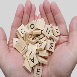 DIY Wood Alphabet Tiles, Scrabbles Game, Coasters (100 Set)