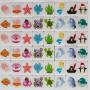 Nuoxin Seaside Escape Mahjong Set - Flags & Animals Game