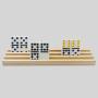 Rustic Pine Domino Racks - Wooden Gift Stand Set
