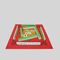 Mahjong Table Cloth 78x78cm Nylon Family Party Game Mat
