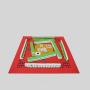 Mahjong Table Cloth 78x78cm Nylon Family Party Game Mat