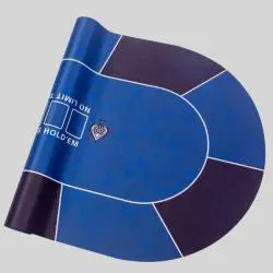Rubber Poker Table Mat - Baccarat & Texas Hold'em