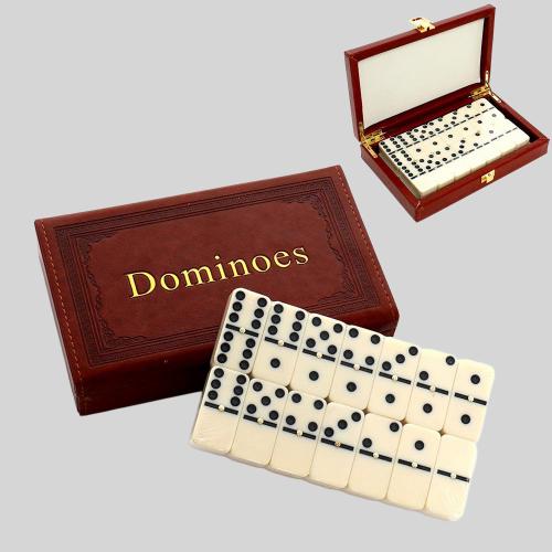 Legacy Deluxe Dominoes Game Set with Wood Case