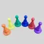 16x25mm Ludo Game Pieces, Multicolor PS Plastic Tokens