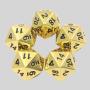 High Quality Golden D20 Dice - Zinc Alloy Polyhedral Dice