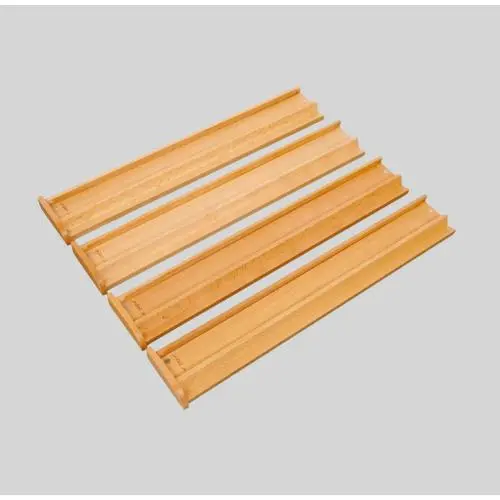 Mahjong Tile Racks with Pusher - Wooden Beechwood