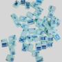 High-End Mint Green Acrylic Mahjong Set with Racks