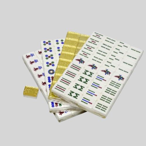 Acrylic Crystal Mahjong Set - 146 Tiles, Box, Dice, Wind Indicator
