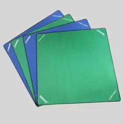 EASTOMMY Mahjong Table Mat - Blue/Green, Custom Size