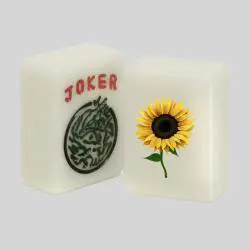 Custom Printed Sunflower Mahjong Tiles