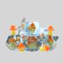 Mushroom Resin Dice Set - D4 D10 D20 RPG Dice